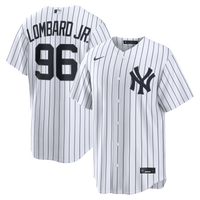 New York Yankees George Lombard Jr. White Home Replica Jersey