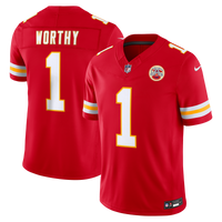 Kansas City Chiefs Xavier Worthy Red Team Vapor F.U.S.E. Stitched Limited Jersey