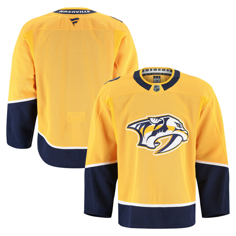Nashville Predators Yellow Home Authentic Pro Jersey