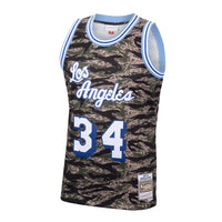 Los Angeles Lakers Shaquille O'Neal 1996 Tiger Camo Swingman Jersey - Camo