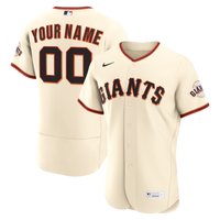 San Francisco Giants Cream Home Authentic Custom Jersey