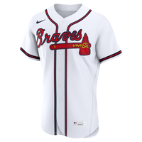 Atlanta Braves White Home Authentic Custom Jersey
