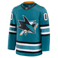 San Jose Sharks Teal Home Premium Custom Jersey