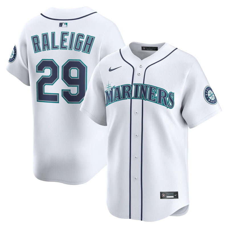 Seattle Mariners Cal Raleigh White Home Limited Player Jersey