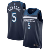 Minnesota Timberwolves Icon Edition Swingman Jersey - Navy - Anthony Edwards