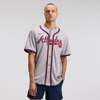 Atlanta Braves Ozzie Albies Gray Road Limited Player Jersey