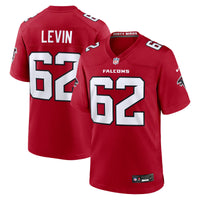 Atlanta Falcons Corey Levin Red Team Game Jersey