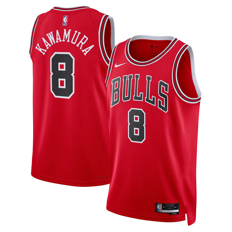 Chicago Bulls Icon Edition Swingman Jersey - Red - Yuki Kawamura