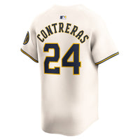Milwaukee Brewers William Contreras Cream Home Limited Player Jersey
