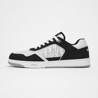 Dior B27 Uptown Low-Top Sneakers White Black Oblique Galaxy - Men's
