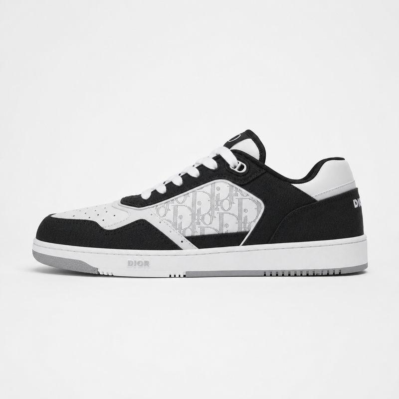 Dior B27 Uptown Low-Top Sneakers White Black Oblique Galaxy - Men's