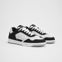 Dior B27 Uptown Low-Top Sneakers White Black Oblique Galaxy - Men's