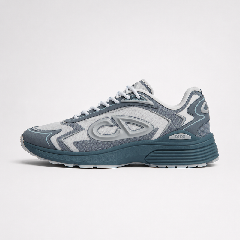 Dior B30 Countdown Tech Sneakers Grey Blue - Men's
