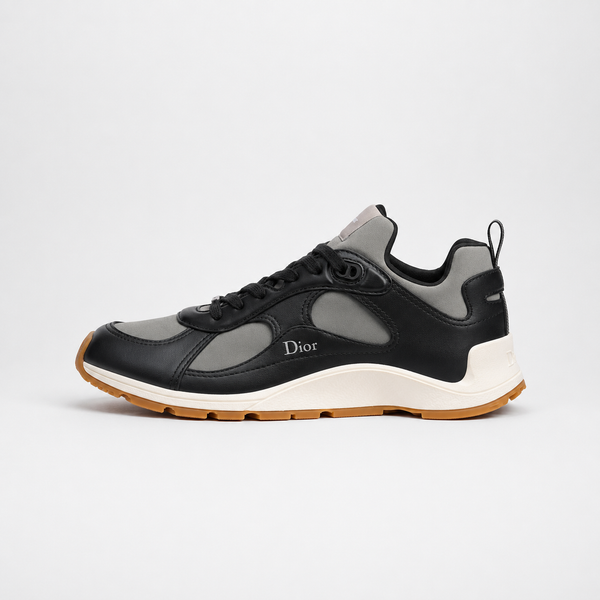 Dior Mile Black Grey sneaker, side profile view