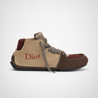 Dior Roadie Lace-Up Boots Beige Brown - Men's