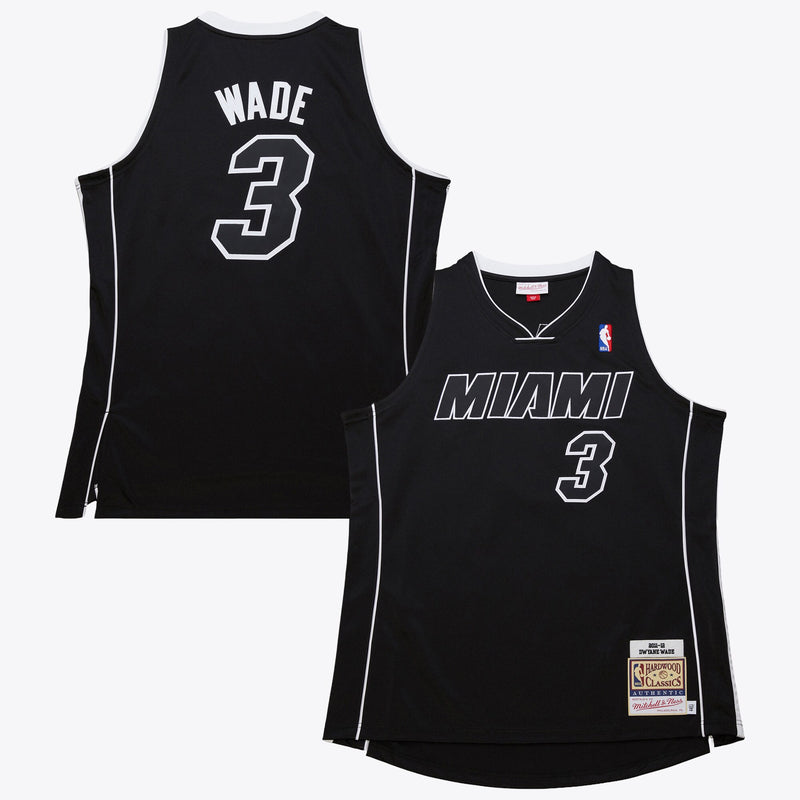 Miami Heat Dwyane Wade 2011 Dark Alternate Authentic Jersey - Black