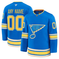 St. Louis Blues Blue Alternate Premium Custom Jersey