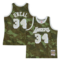 Los Angeles Lakers NBA Shaquille O'Neal Ghost Green Camo Swingman Jersey