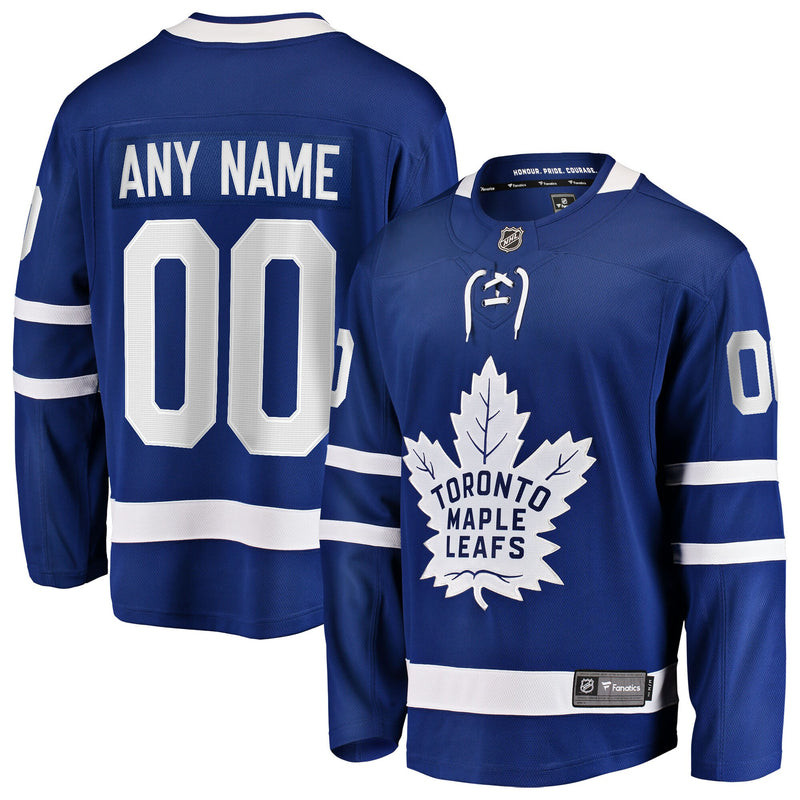 Toronto Maple Leafs Blue Home Breakaway Custom Jersey