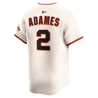 San Francisco Giants Willy Adames Cream Home Limited Player Jersey