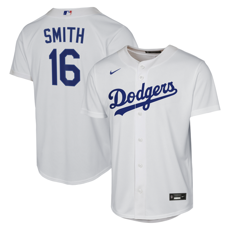 Male Los Angeles Dodgers Will Smith White Home Replica Jersey
