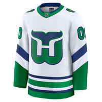 Carolina Hurricanes White Throwback Premium Custom Jersey