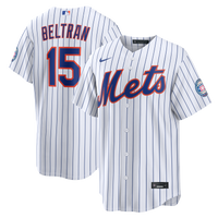 New York Mets Carlos Beltran White Home Replica 2026 Hall of Fame Patch Jersey