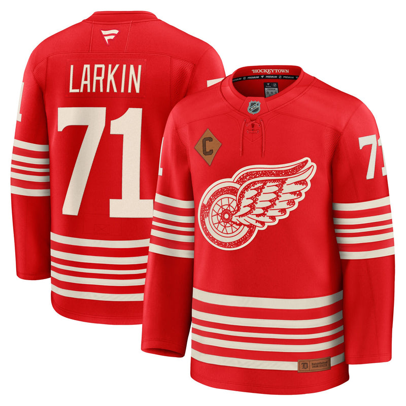 Detroit Red Wings Dylan Larkin Red Centennial Premium Player Jersey