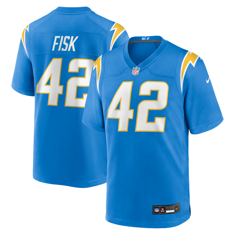 Los Angeles Chargers Tucker Fisk Powder Blue Team Game Jersey