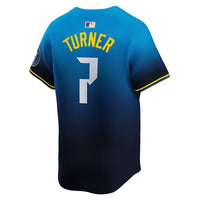 Philadelphia Phillies Trea Turner Blue 2024 City Connect Limited Player Jersey