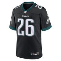 Philadelphia Eagles Saquon Barkley Black Alternate Game Jersey