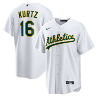 Athletics Nick Kurtz White Home Replica Player Jersey