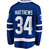 Toronto Maple Leafs Auston Matthews Blue Captain Patch Home Breakaway Player Jersey