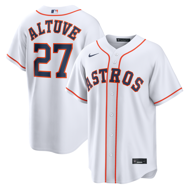 Houston Astros Jose Altuve White Home Replica Jersey