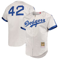 Brooklyn Dodgers Jackie Robinson Gray Cooperstown Collection Authentic Jersey