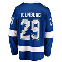 Tampa Bay Lightning Pontus Holmberg Blue Home Breakaway Jersey
