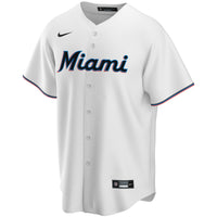 Miami Marlins White Home Replica Custom Jersey