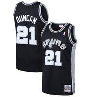 Tim Duncan Black San Antonio Spurs 1998-99 Hardwood Classics Swingman Jersey