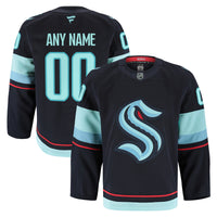 Seattle Kraken Navy Home Authentic Pro Custom Jersey