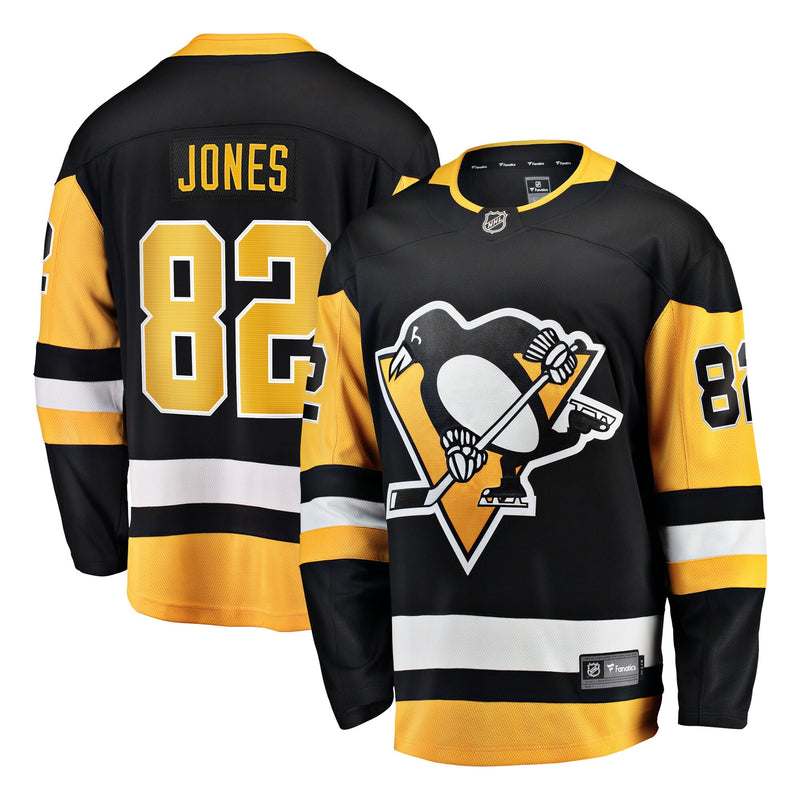 Pittsburgh Penguins Caleb Jones Black Home Breakaway Jersey