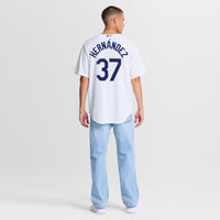 Los Angeles Dodgers Teoscar Hernández White Home Replica Jersey