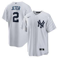 New York Yankees Derek Jeter White Home Retired Player Replica Jersey