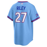 Atlanta Braves Austin Riley Powder Blue 2026 City Connect Stadium Jersey