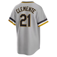 Pittsburgh Pirates Roberto Clemente Gray Road Cooperstown Collection Player Jersey