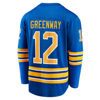 Buffalo Sabres Jordan Greenway Royal Home Breakaway Jersey