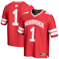 GameDay Greats #1 Scarlet Nebraska Huskers Lightweight Collegiate Football Fashion Jersey