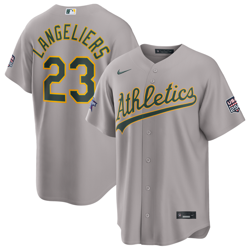 2026 All-Star Game Athletics Shea Langeliers Gray Replica Jersey