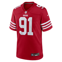 San Francisco 49ers Earnest Brown IV Scarlet Team Game Jersey