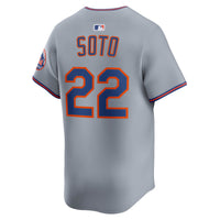New York Mets Juan Soto Gray Road Limited Player Jersey
