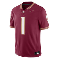 #1 Florida State Seminoles Home Vapor F.U.S.E. Stitched Limited Jersey - Garnet